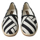 Dolce & Gabbana Chic Striped Canvas Espadrilles