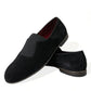 Dolce & Gabbana Elegant Black Velor Loafers for the Discerning Gentleman