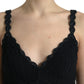 Dolce & Gabbana Elegant Black Crochet Corset Top