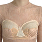 Dolce & Gabbana Elegant Lace Bustier Cropped Top