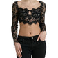 Dolce & Gabbana Elegant Lace Bustier Cropped Top