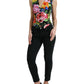 Dolce & Gabbana Floral Silk Blend Sleeveless Waistcoat