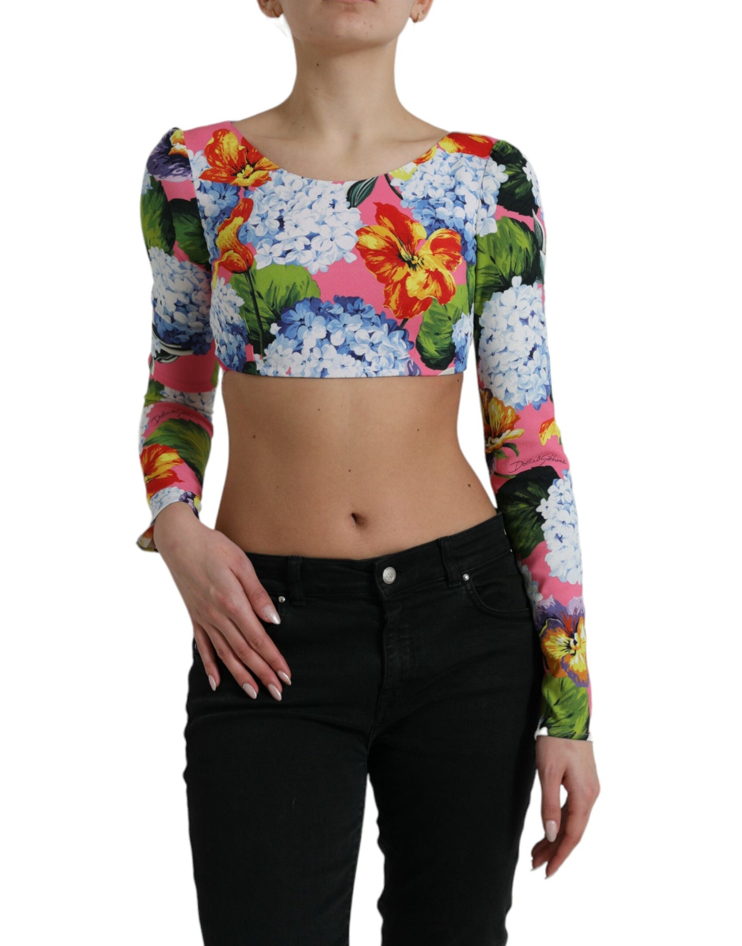 Dolce & Gabbana Floral Elegance Cropped Top