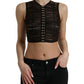 Dolce & Gabbana Embellished Cropped Sleeveless Top