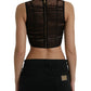 Dolce & Gabbana Embellished Cropped Sleeveless Top