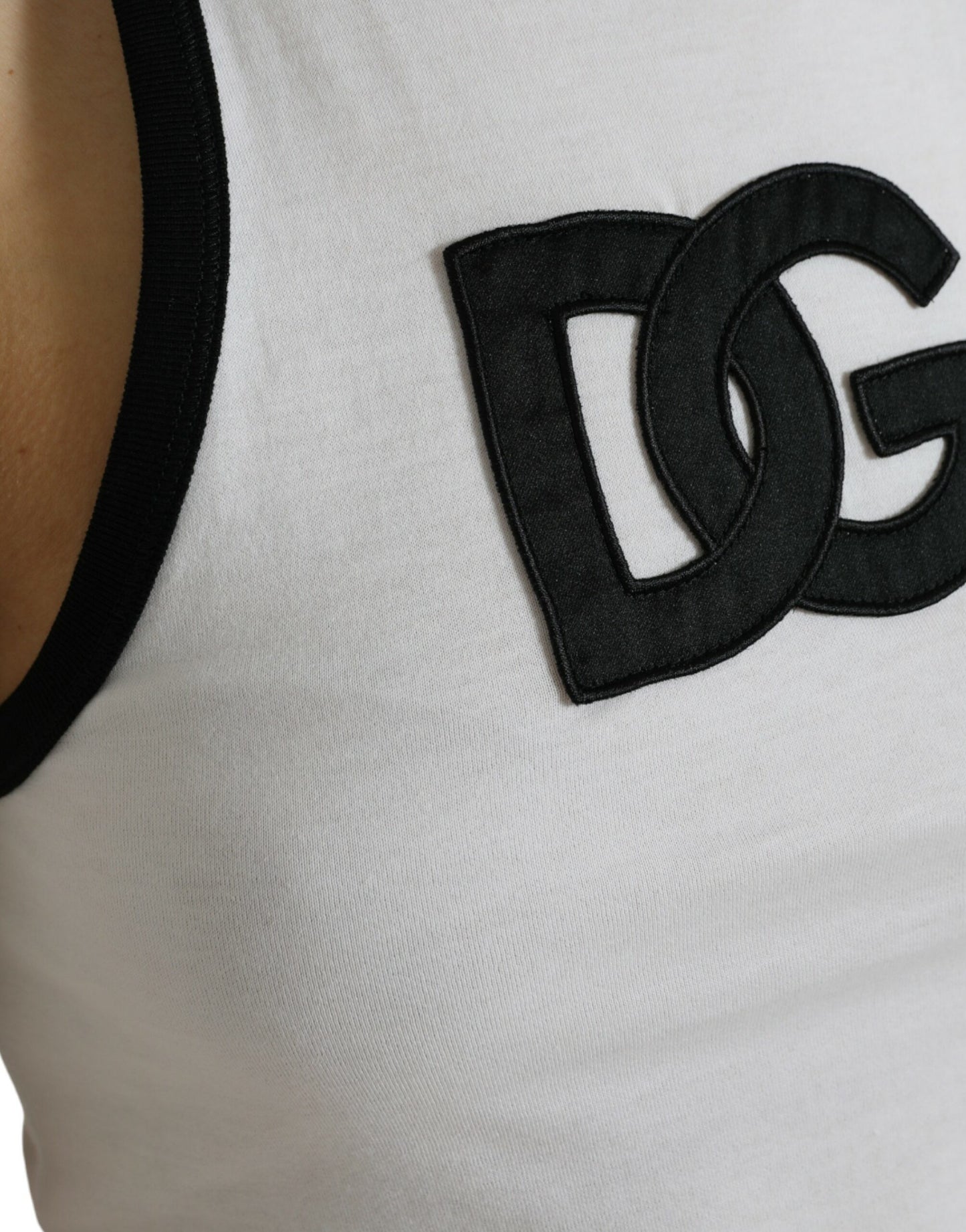 Dolce & Gabbana Elegant Sleeveless Logo Tank Top