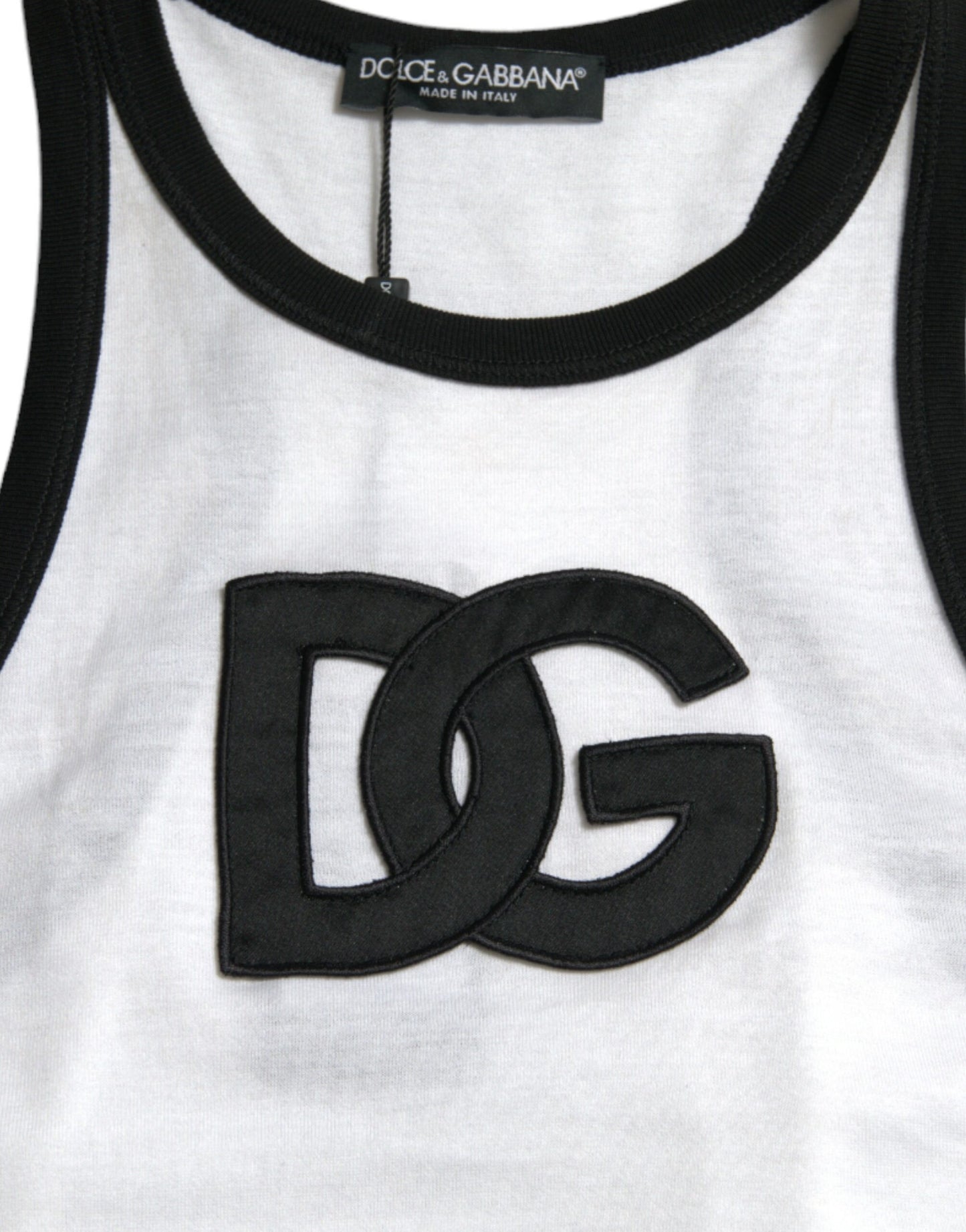 Dolce & Gabbana Elegant Sleeveless Logo Tank Top