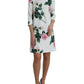 Dolce & Gabbana Elegant Floral A-Line Knee-Length Dress