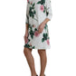 Dolce & Gabbana Elegant Floral A-Line Knee-Length Dress