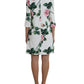 Dolce & Gabbana Elegant Floral A-Line Knee-Length Dress