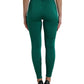 Dolce & Gabbana Green High Waist Designer Leggings