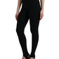 Dolce & Gabbana Elegant High Waist Black Leggings