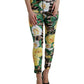 Dolce & Gabbana Multicolor Floral High Waist Leggings