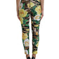 Dolce & Gabbana Multicolor Floral High Waist Leggings