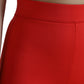 Dolce & Gabbana Elegant High Waist Red Leggings