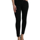 Dolce & Gabbana Chic Black Mid Waist Stretch Jeans