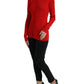 Dolce & Gabbana Elegant Red Cashmere-Silk Cardigan