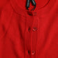 Dolce & Gabbana Elegant Red Cashmere-Silk Cardigan