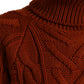 Dolce & Gabbana Elegant Brown Turtleneck Wool Sweater