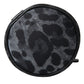 Dolce & Gabbana Chic Leopard Print Round Bottle Cage