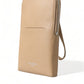 Dolce & Gabbana Elegant Beige Leather Crossbody Phone Bag