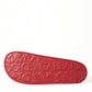 Dolce & Gabbana Classic Red Rubber Beachwear Slides