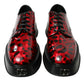 Dolce & Gabbana Exquisite Red Calfskin Leather Derby Shoes