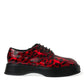 Dolce & Gabbana Exquisite Red Calfskin Leather Derby Shoes