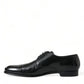 Dolce & Gabbana Elegant Black Calfskin Men's Derby Shoes