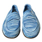 Dolce & Gabbana Elegant Blue Raffia Slip-On Loafers