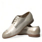 Dolce & Gabbana Elegant White Calfskin Derby Shoes