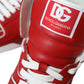 Dolce & Gabbana Sleek High-Top Leather Sneakers - Red & White