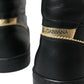 Dolce & Gabbana Elegant Black Mid-Top Leather Sneakers