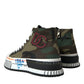 Dolce & Gabbana Camouflage Canvas High-Top Sneakers