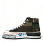 Dolce & Gabbana Camouflage Canvas High-Top Sneakers