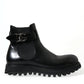 Dolce & Gabbana Elegant Black Calf Leather Chelsea Boots