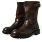 Dolce & Gabbana Elegant Mid Calf Leather Boots for Men