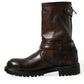 Dolce & Gabbana Elegant Mid Calf Leather Boots for Men