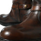 Dolce & Gabbana Elegant Mid Calf Leather Boots for Men