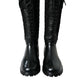 Dolce & Gabbana Elegant Quilted Lace-Up Rain Boots