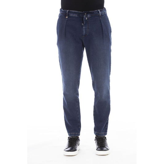 Distretto12 Blue Cotton Men Jeans