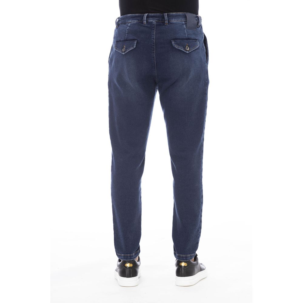 Distretto12 Blue Cotton Men Jeans