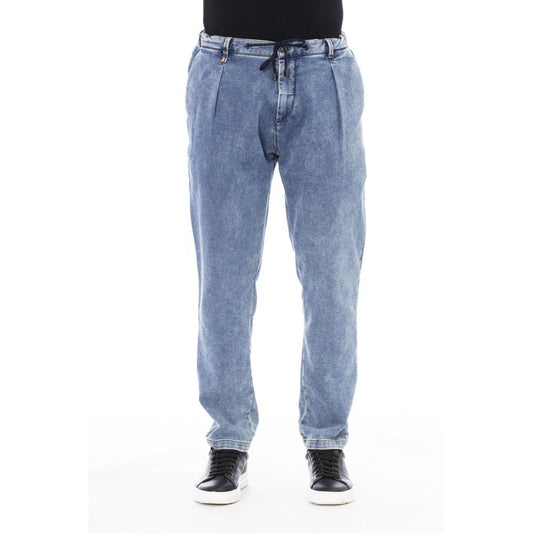 Distretto12 Blue Cotton Men Jeans