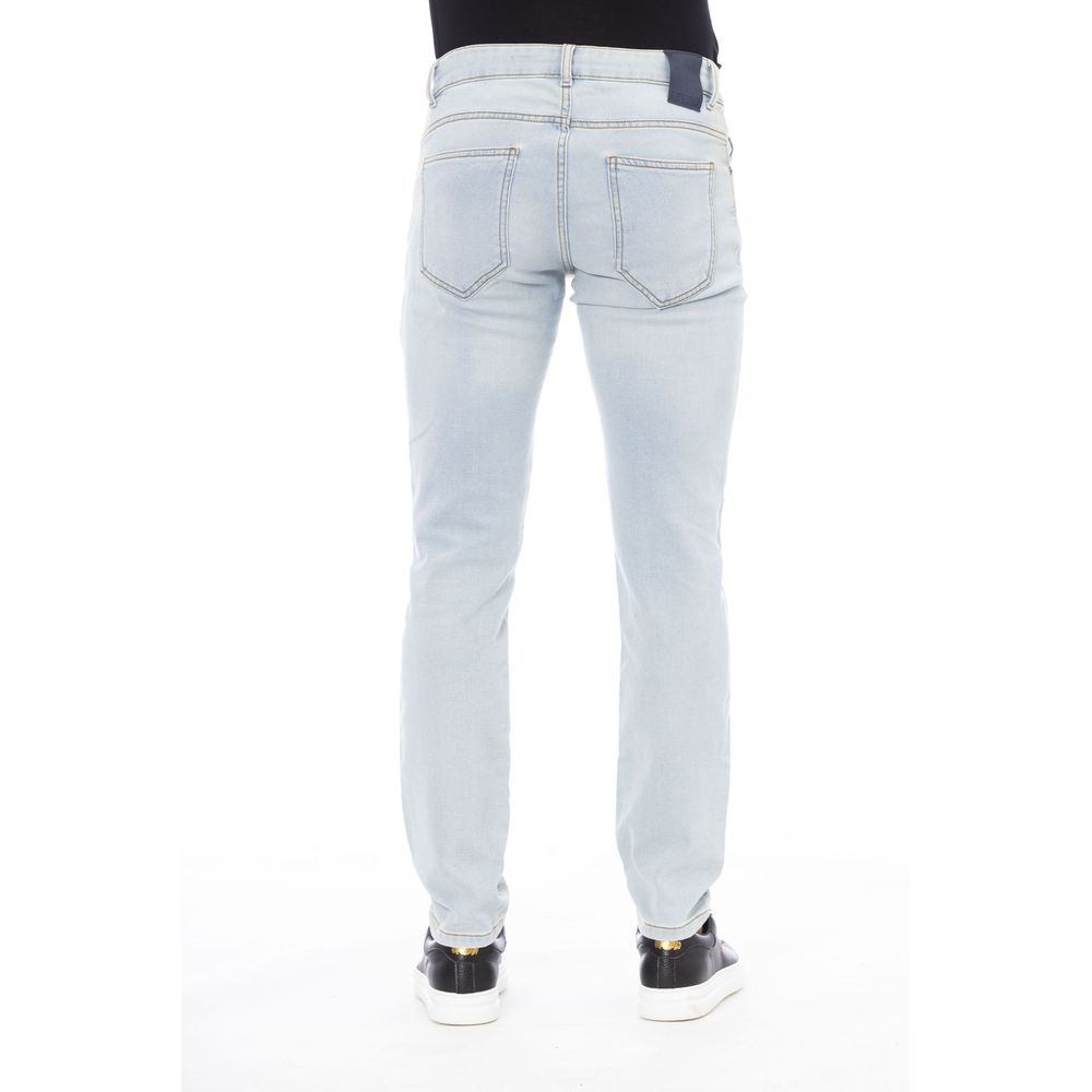 Distretto12 Light Blue Cotton Men Jeans