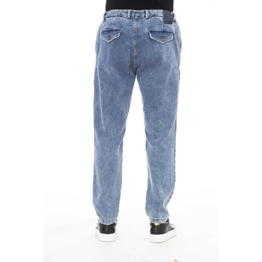 Distretto12 Blue Cotton Men Jeans