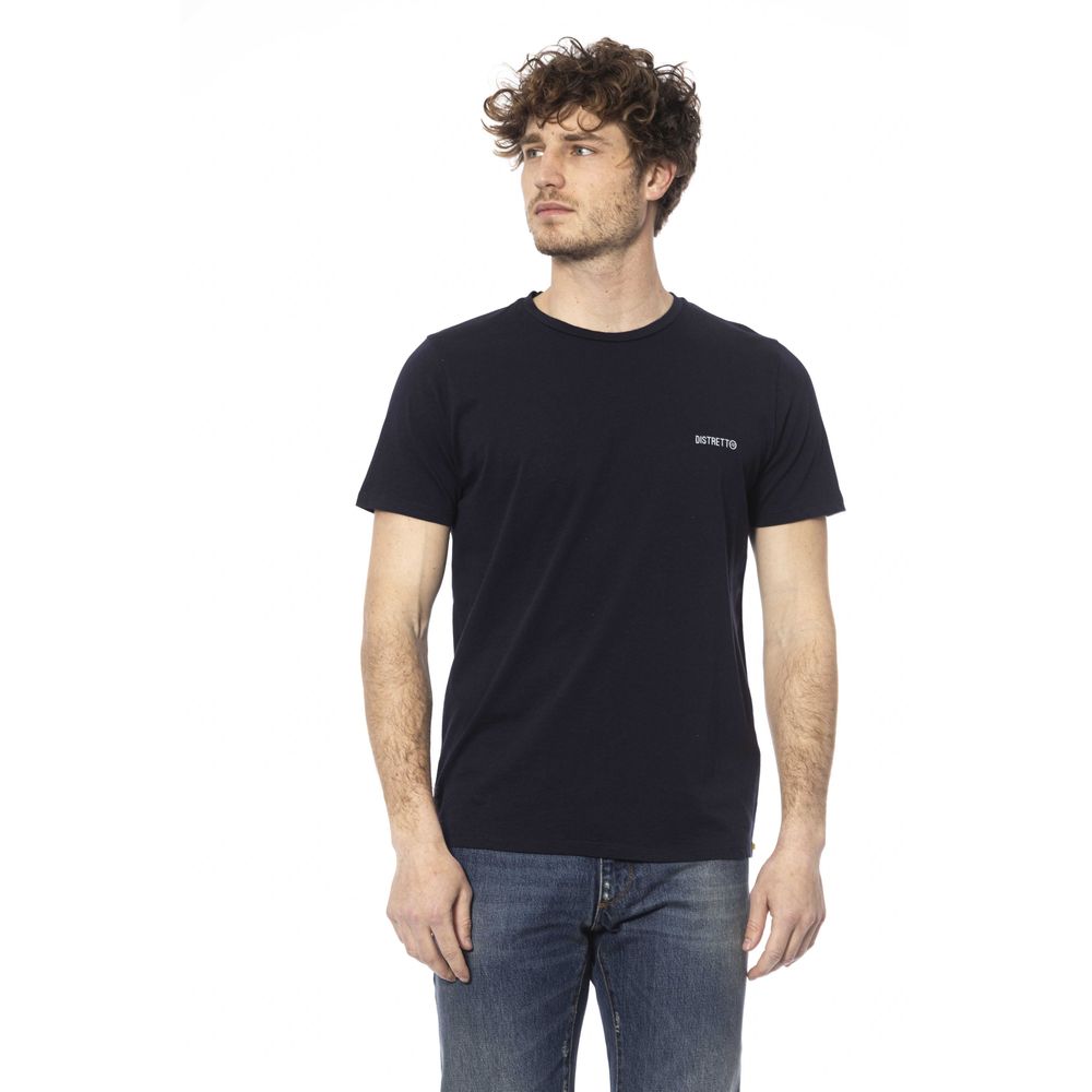 Distretto12 Blue Cotton Men T-Shirt