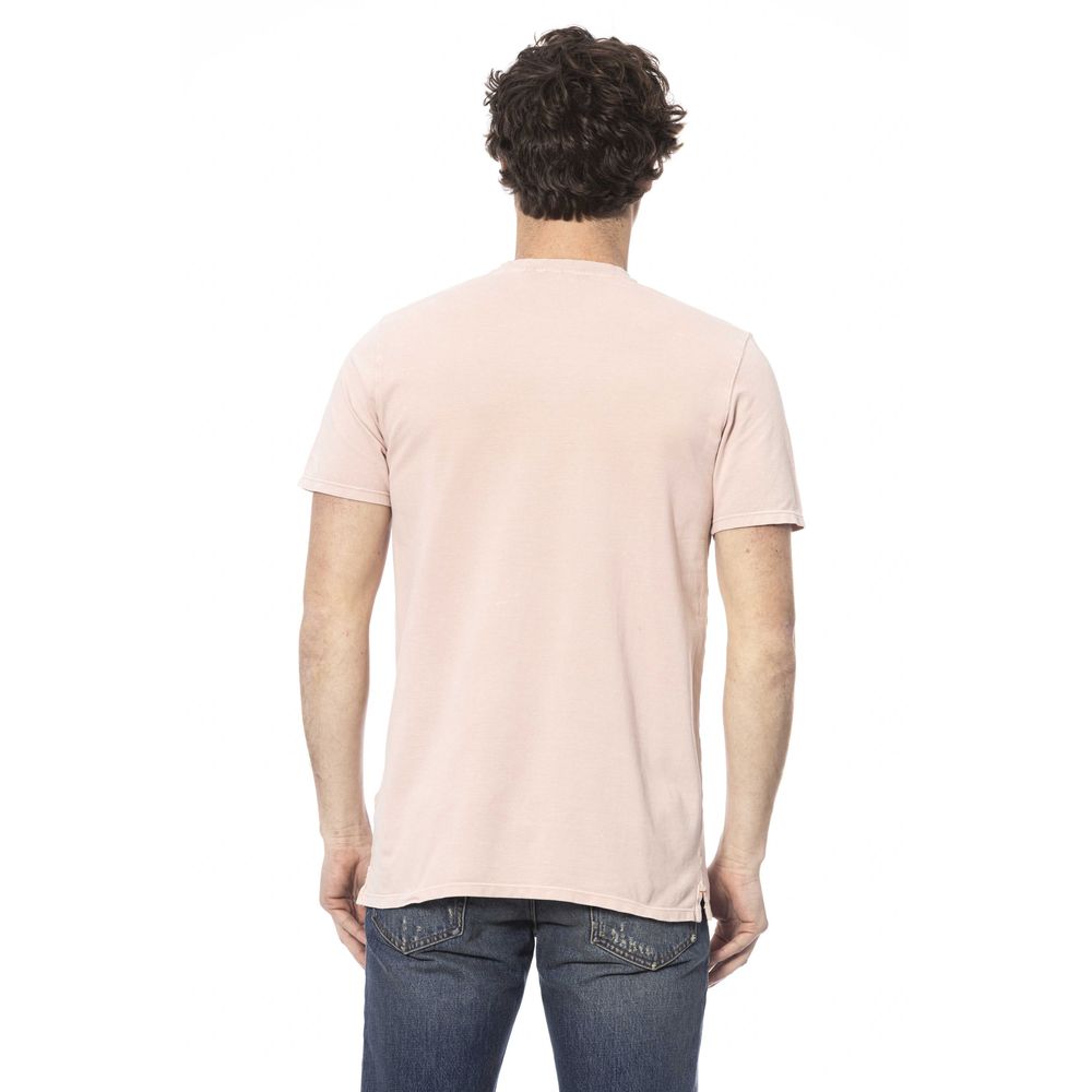 Distretto12 Pink Cotton Men T-Shirt