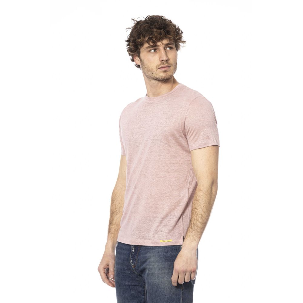 Distretto12 Pink Cotton Men T-Shirt