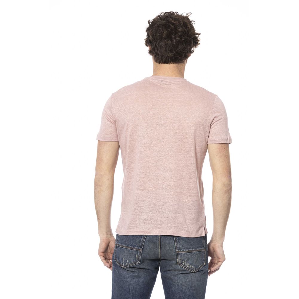 Distretto12 Pink Cotton Men T-Shirt