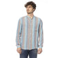 Distretto12 Light Blue Viscose Men Shirt